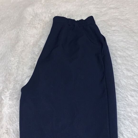 Vintage Navy High Waist Trouser Pants Size 12 Average - Picture 9 of 11